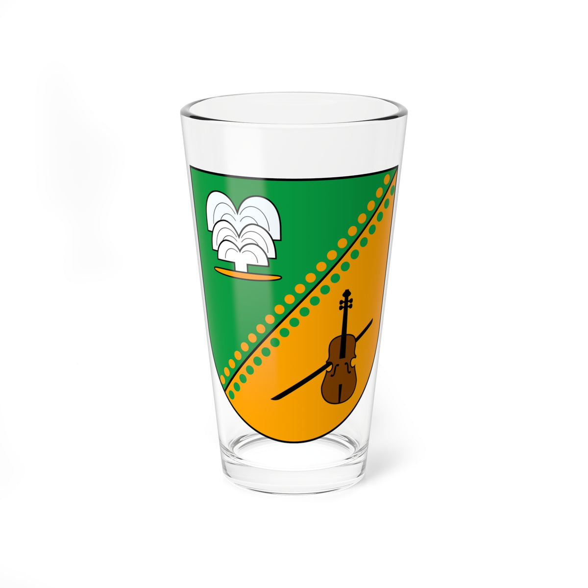 Wappen Bad Brambach (Germany) (Coat of Arms) Pint Glass 16oz