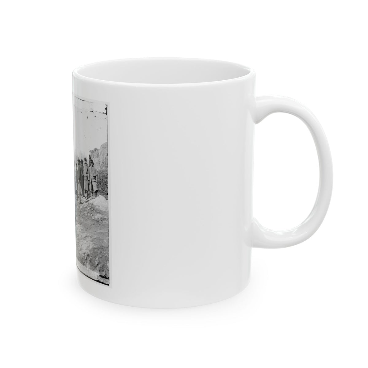 James River, Va. View Of The Completed Dutch Gap Canal (U.S. Civil War) White Coffee Mug