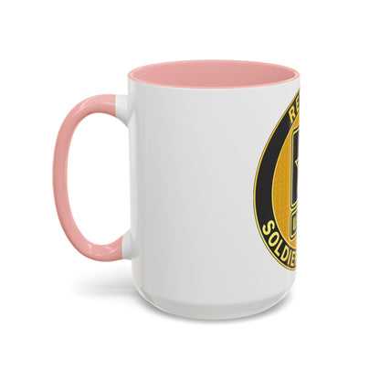 Mug à café avec insigne d'identification de service à la retraite (armée américaine)