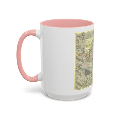 Pacific Ocean (1936) (Map) Accent Coffee Mug