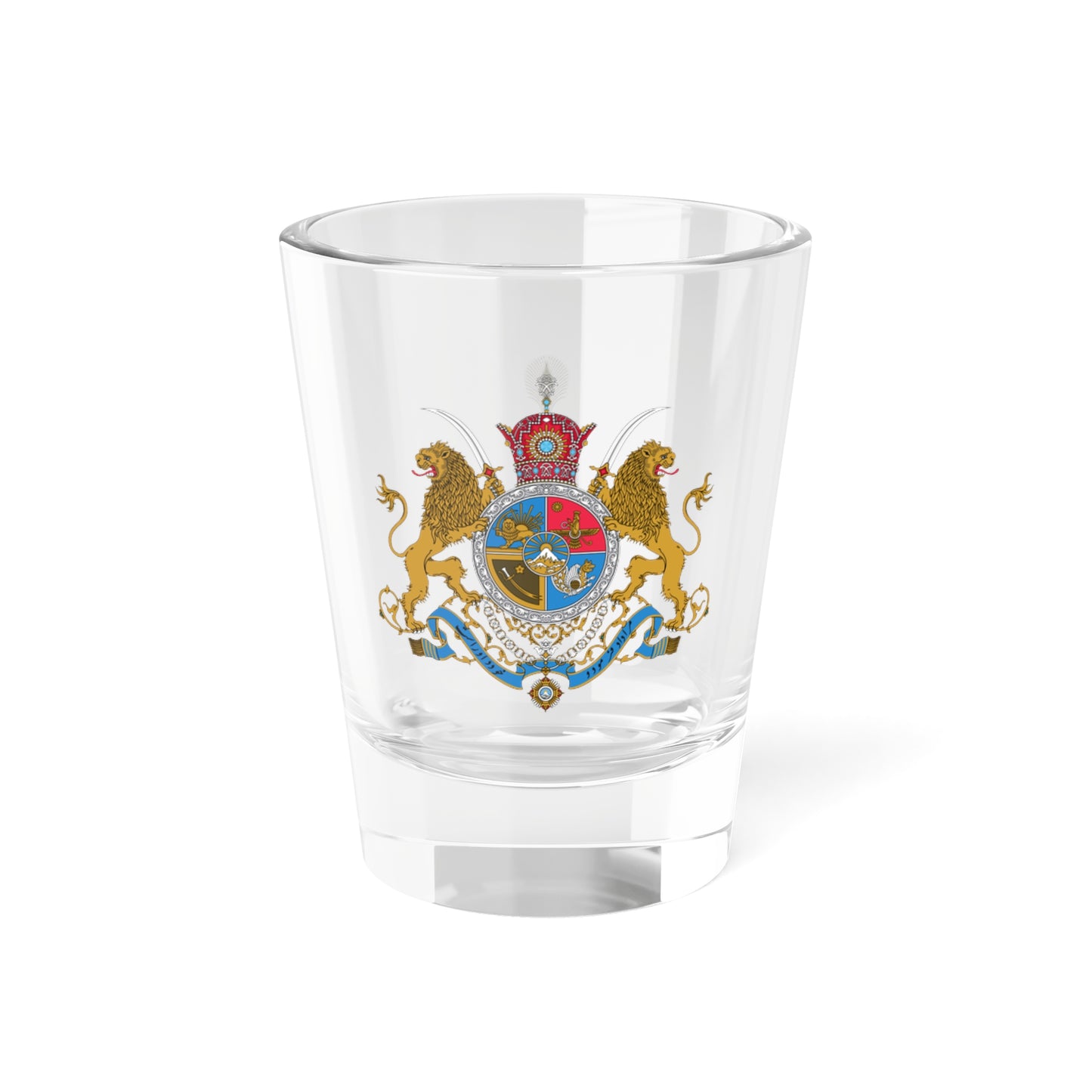 Imperial Coat of Arms of Iran (Iran) (Coat of Arms) Shot Glass 1.5oz