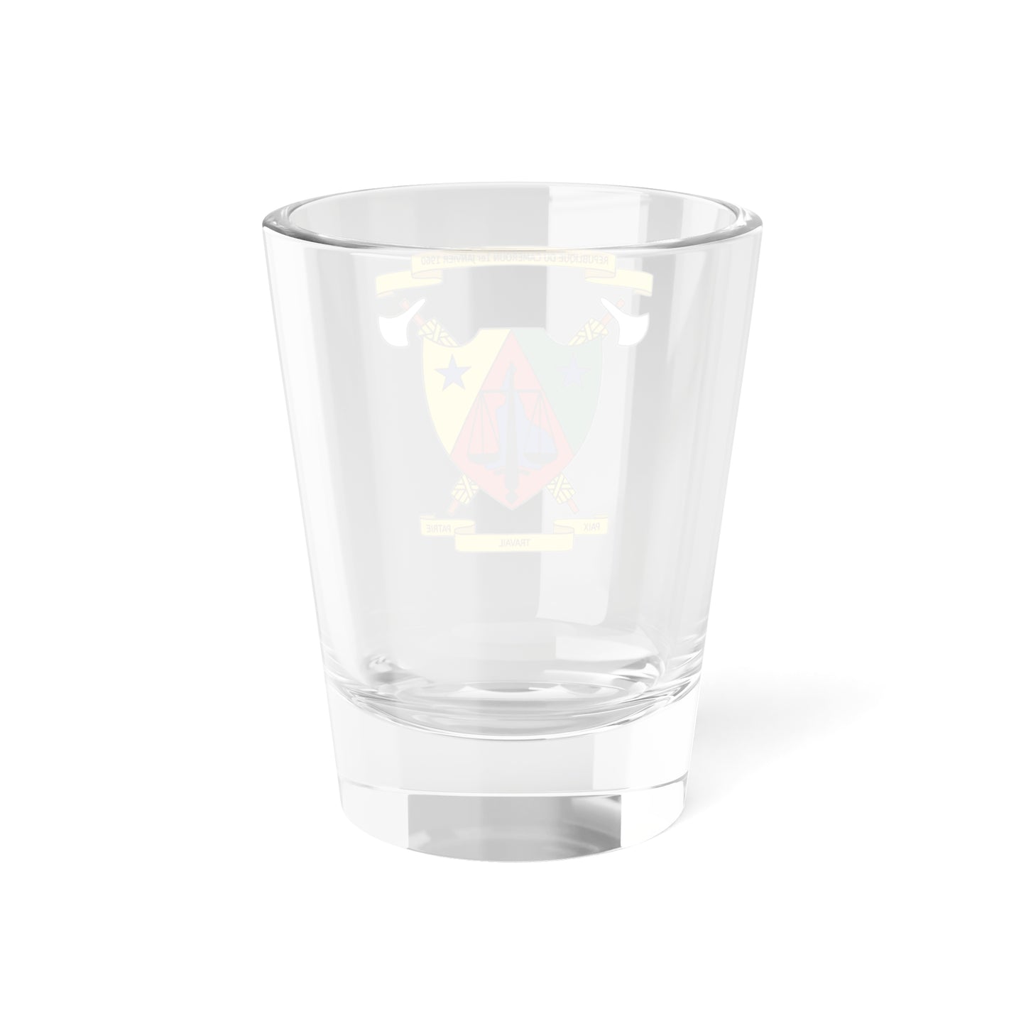 Coat of Arms of Cameroon (1961-1975) - Shot Glass 1.5oz