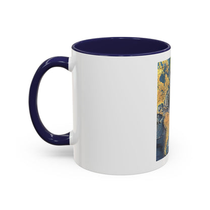 Atlantic Ocean Floor (1968) (Map) Accent Coffee Mug