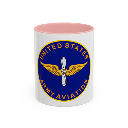 United States Aviation Branch (U.S. Army) Accent Coffee Mug