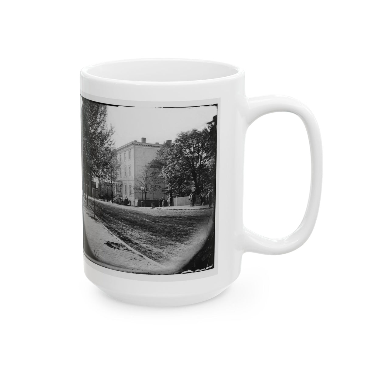 Richmond, Va. Residence Of Jefferson Davis (1201 East Clay Street) (U.S. Civil War) White Coffee Mug