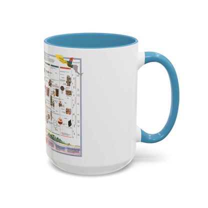 North America - The Ancient Maya World (1990) (Map) Accent Coffee Mug