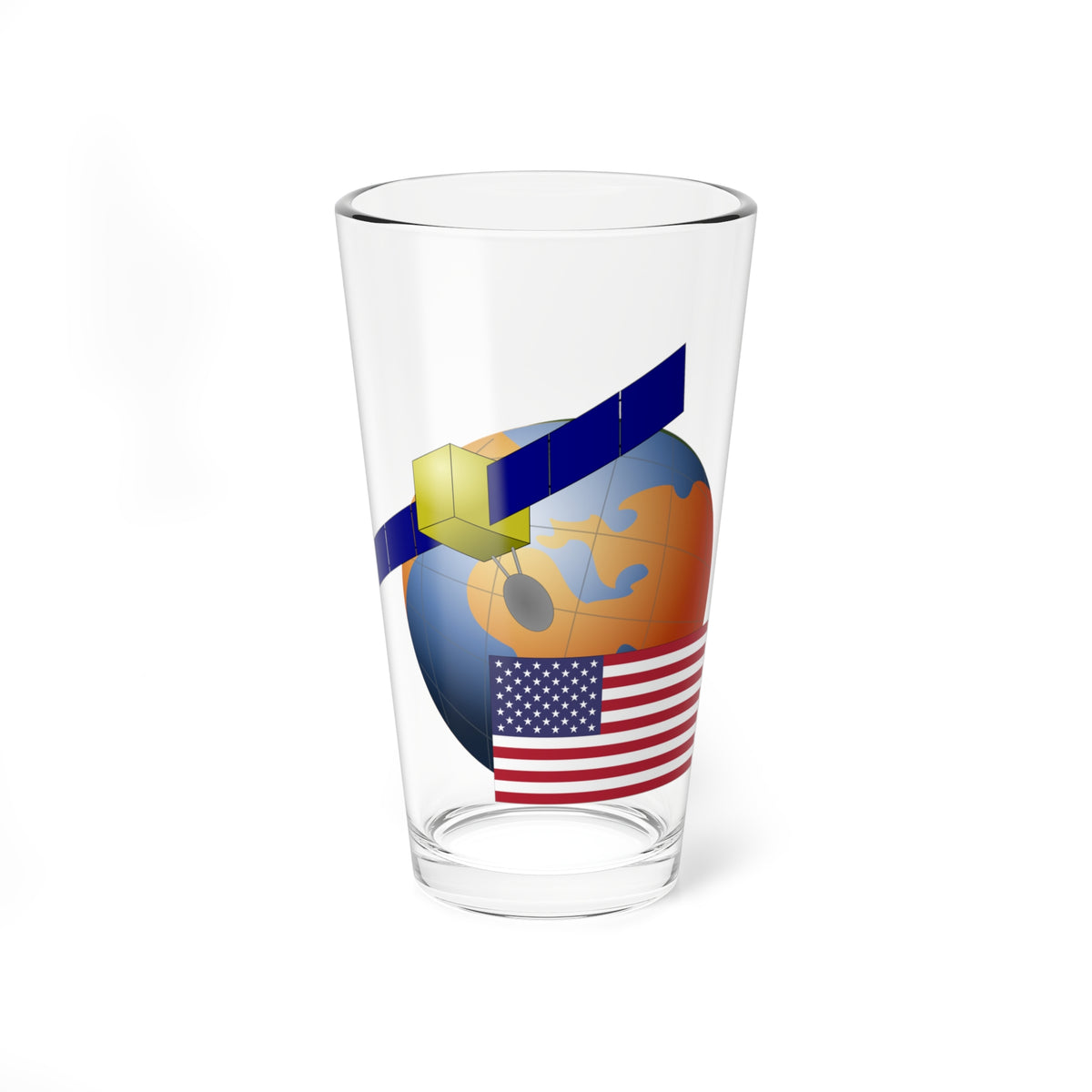 US-Satellite (United States) Pint Glass 16oz