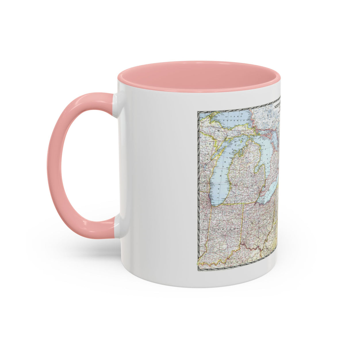 USA - Northeastern (1945) (Map) Accent Coffee Mug
