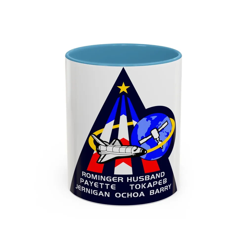 STS 96 (NASA) Accent Coffee Mug-11oz-Light Blue-Go Mug Yourself