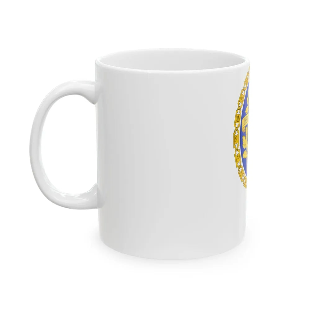 Coat of arms of the French Republic - White Coffee Mug-Go Mug Yourself