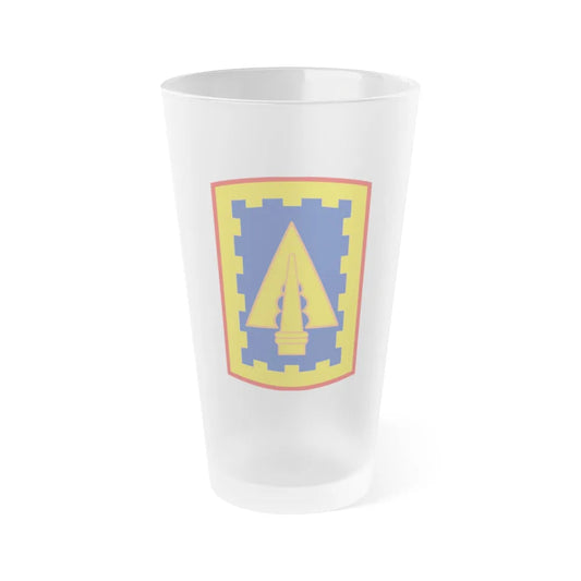 108th Air Defense Artillery Brigade (U.S. Army) Frosted Pint Glass 16oz-Go Mug Yourself