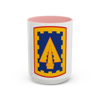 108th Air Defense Artillery Brigade (U.S. Army) Accent Coffee Mug 15oz Pink - Go Mug Yourself