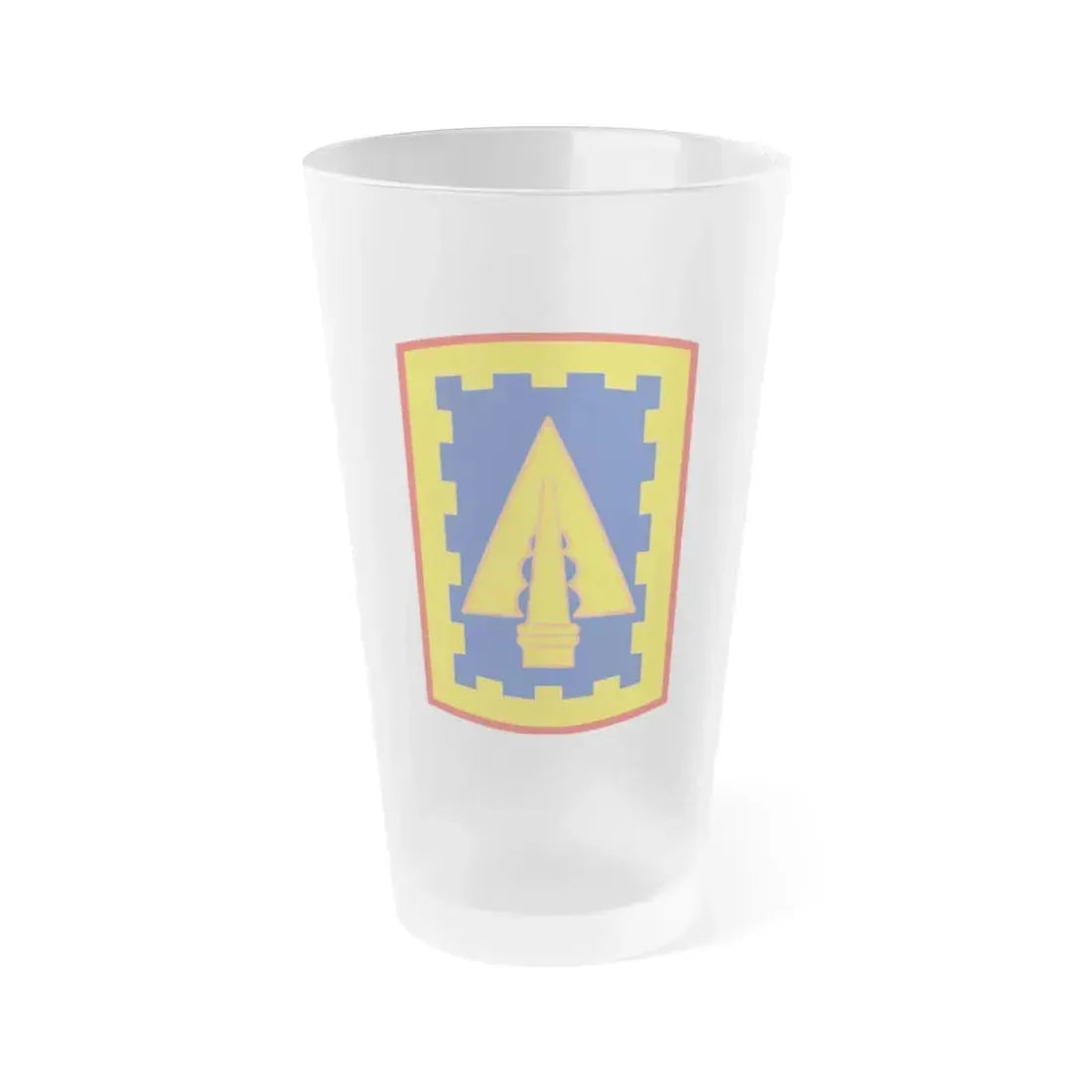 108th Air Defense Artillery Brigade (U.S. Army) Frosted Pint Glass 16oz Default Title - Go Mug Yourself