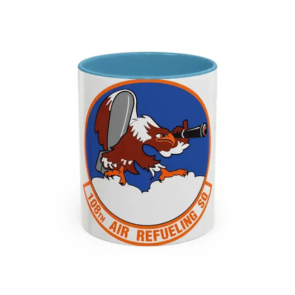 108th Air Refueling Squadron (U.S. Air Force) Accent Coffee Mug 11oz Light Blue - Go Mug Yourself
