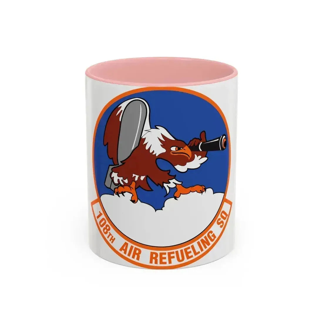 108th Air Refueling Squadron (U.S. Air Force) Accent Coffee Mug 11oz Pink - Go Mug Yourself