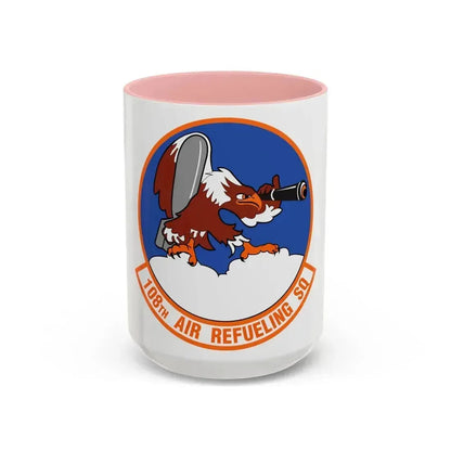 108th Air Refueling Squadron (U.S. Air Force) Accent Coffee Mug 15oz Pink - Go Mug Yourself