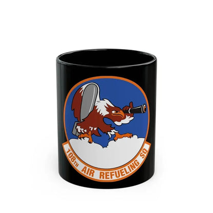 108th Air Refueling Squadron (U.S. Air Force) Black Coffee Mug 11oz - Go Mug Yourself