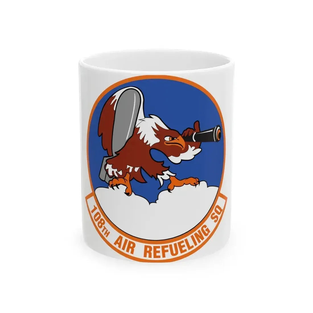 108th Air Refueling Squadron (U.S. Air Force) White Coffee Mug 11oz - Go Mug Yourself