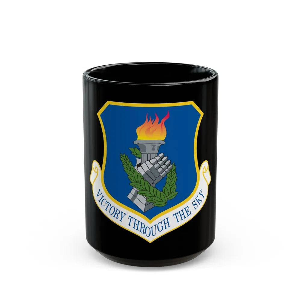 108th Air Refueling Wing (U.S. Air Force) Black Coffee Mug-15oz-Go Mug Yourself