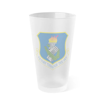 108th Air Refueling Wing (U.S. Air Force) Frosted Pint Glass 16oz-Go Mug Yourself