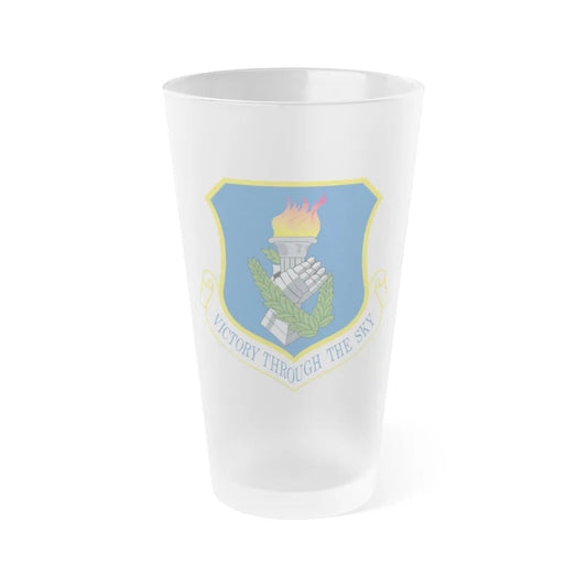 108th Air Refueling Wing (U.S. Air Force) Frosted Pint Glass 16oz-Go Mug Yourself