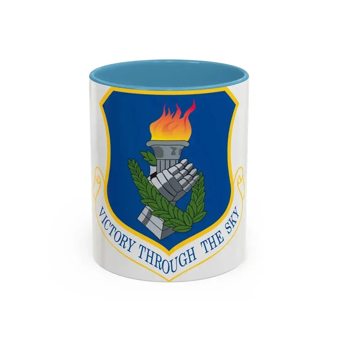 108th Air Refueling Wing (U.S. Air Force) Accent Coffee Mug 11oz Light Blue - Go Mug Yourself