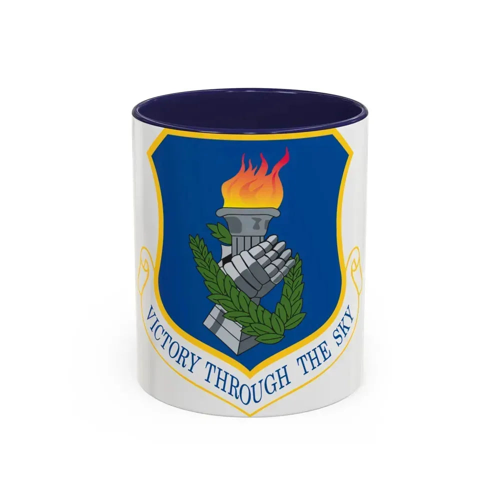 108th Air Refueling Wing (U.S. Air Force) Accent Coffee Mug 11oz Navy - Go Mug Yourself