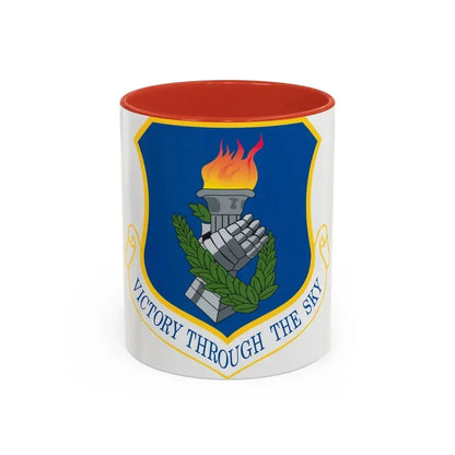 108th Air Refueling Wing (U.S. Air Force) Accent Coffee Mug 11oz Red - Go Mug Yourself