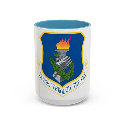 108th Air Refueling Wing (U.S. Air Force) Accent Coffee Mug 15oz Light Blue - Go Mug Yourself