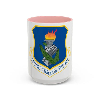 108th Air Refueling Wing (U.S. Air Force) Accent Coffee Mug 15oz Pink - Go Mug Yourself