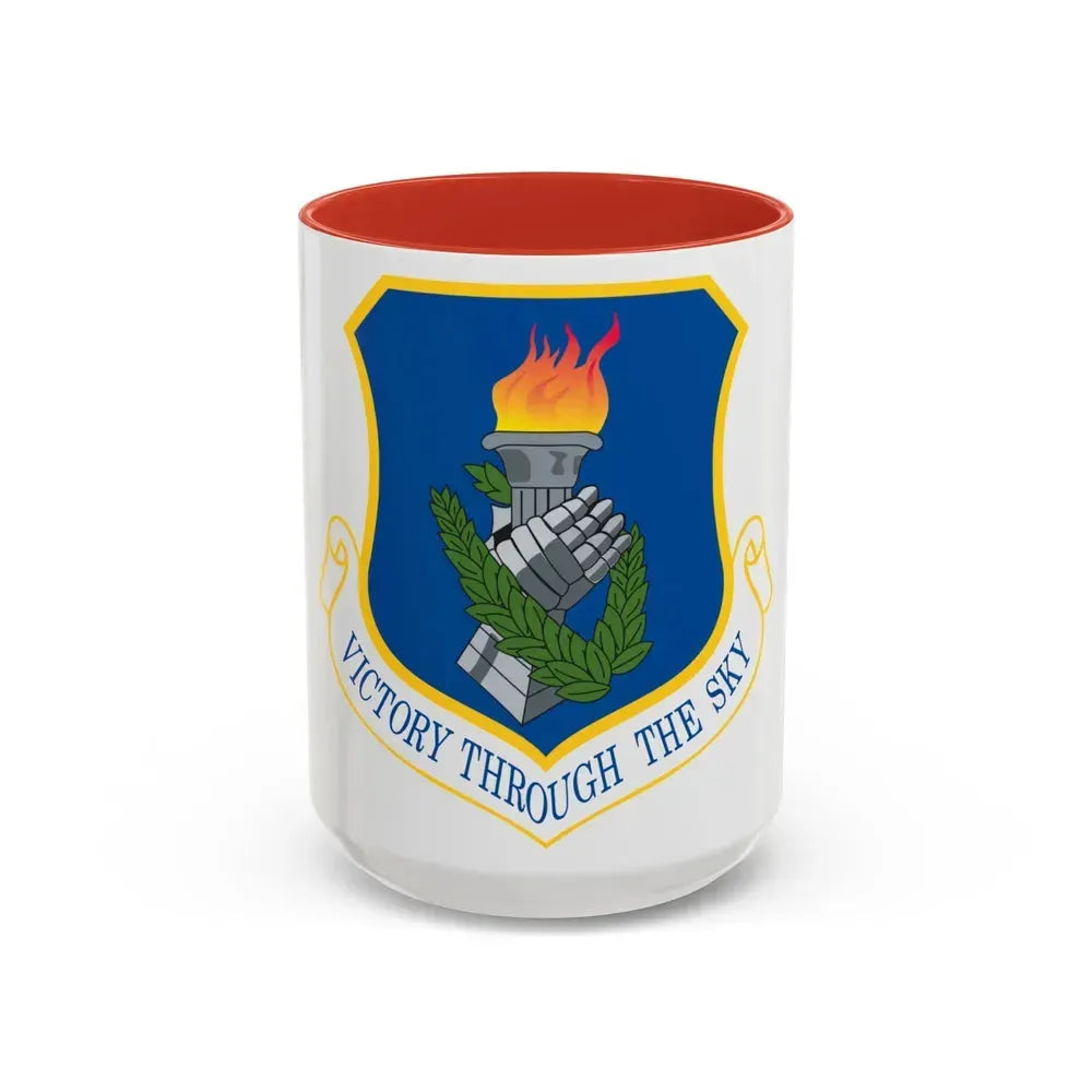 108th Air Refueling Wing (U.S. Air Force) Accent Coffee Mug 15oz Red - Go Mug Yourself