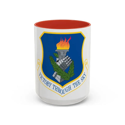 108th Air Refueling Wing (U.S. Air Force) Accent Coffee Mug 15oz Red - Go Mug Yourself