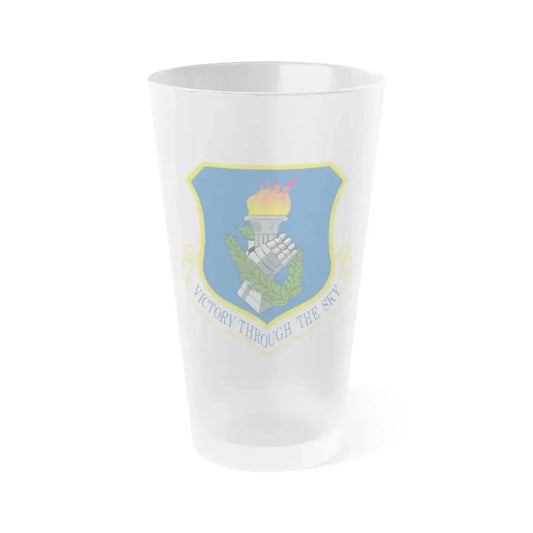 108th Air Refueling Wing (U.S. Air Force) Frosted Pint Glass 16oz Default Title - Go Mug Yourself
