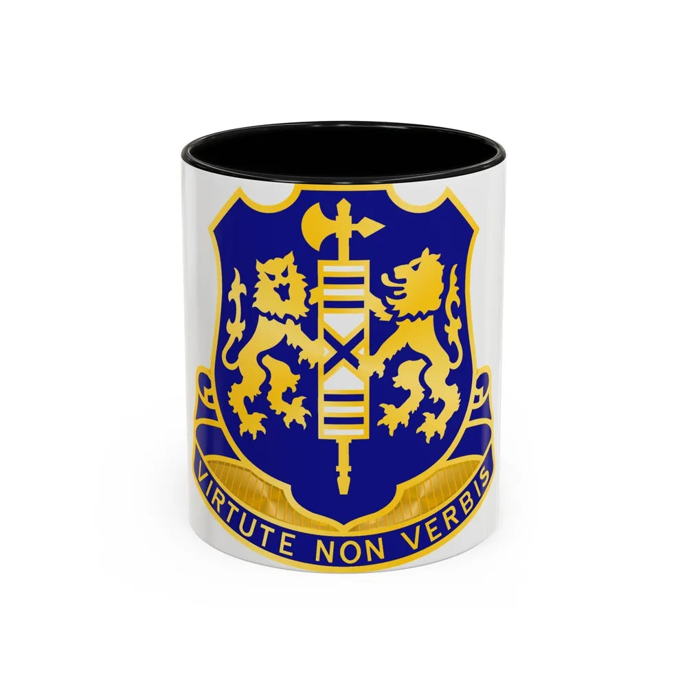 108th Infantry Regiment (U.S. Army) Accent Coffee Mug-11oz-Black-Go Mug Yourself