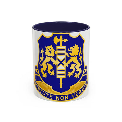 108th Infantry Regiment (U.S. Army) Accent Coffee Mug-11oz-Navy-Go Mug Yourself