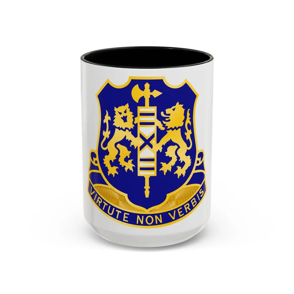 108th Infantry Regiment (U.S. Army) Accent Coffee Mug-15oz-Black-Go Mug Yourself