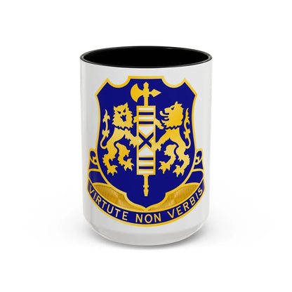 108th Infantry Regiment (U.S. Army) Accent Coffee Mug-15oz-Black-Go Mug Yourself