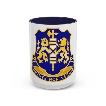 108th Infantry Regiment (U.S. Army) Accent Coffee Mug-15oz-Navy-Go Mug Yourself