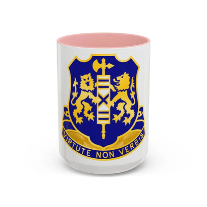 108th Infantry Regiment (U.S. Army) Accent Coffee Mug-15oz-Pink-Go Mug Yourself