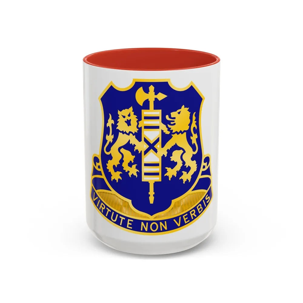 108th Infantry Regiment (U.S. Army) Accent Coffee Mug-15oz-Red-Go Mug Yourself