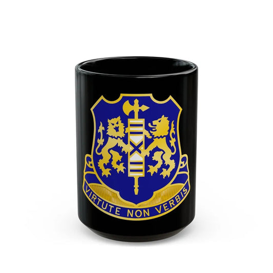 108th Infantry Regiment (U.S. Army) Black Coffee Mug-15oz-Go Mug Yourself