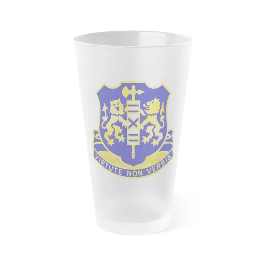 108th Infantry Regiment (U.S. Army) Frosted Pint Glass 16oz-Go Mug Yourself