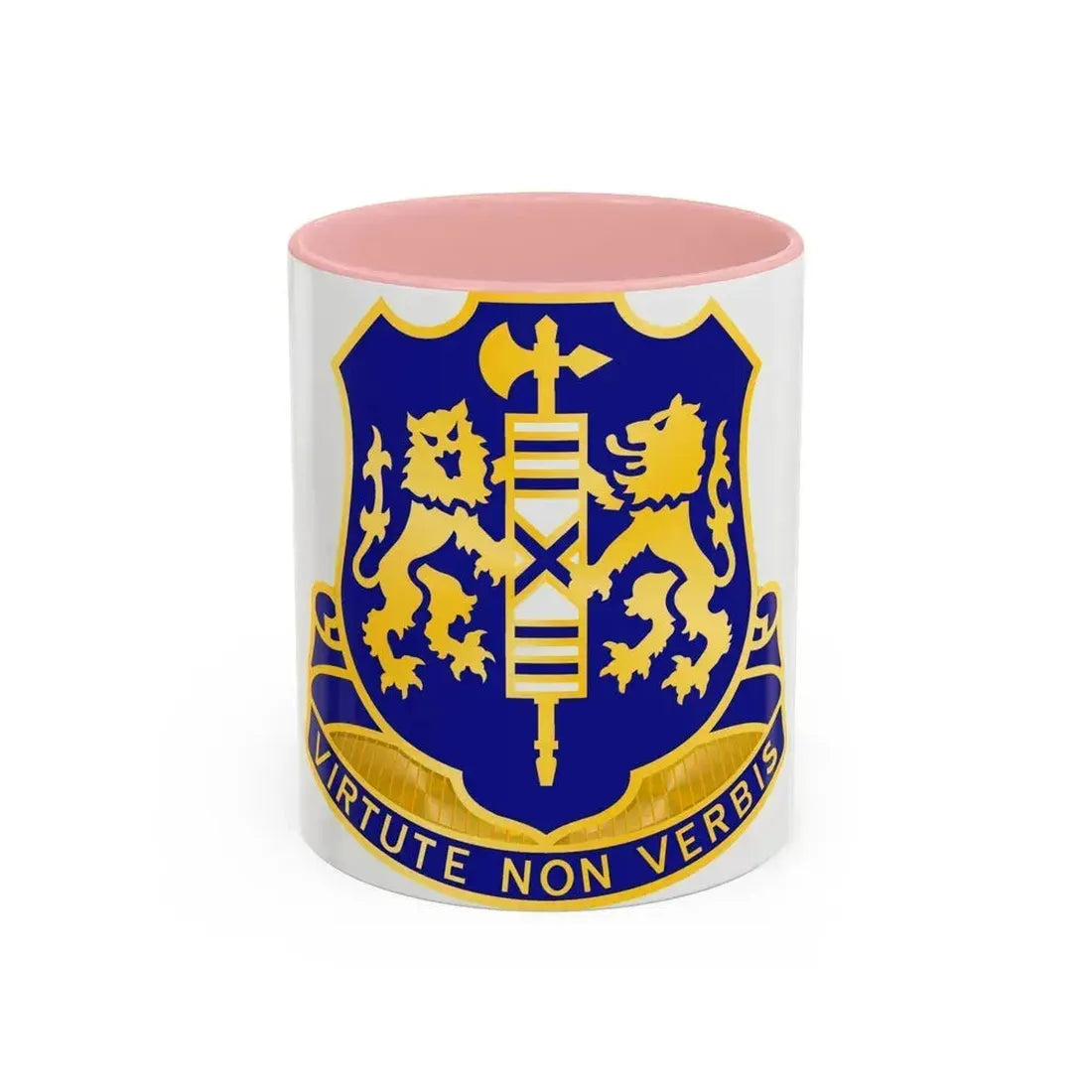108th Infantry Regiment (U.S. Army) Accent Coffee Mug 11oz Pink - Go Mug Yourself