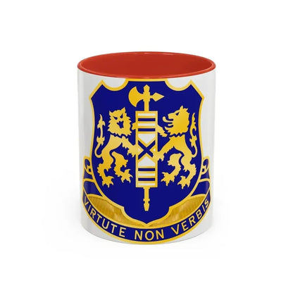 108th Infantry Regiment (U.S. Army) Accent Coffee Mug 11oz Red - Go Mug Yourself