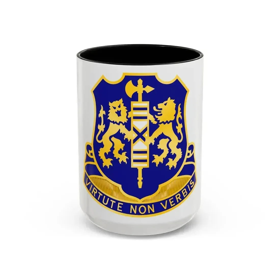 108th Infantry Regiment (U.S. Army) Accent Coffee Mug 15oz Black - Go Mug Yourself