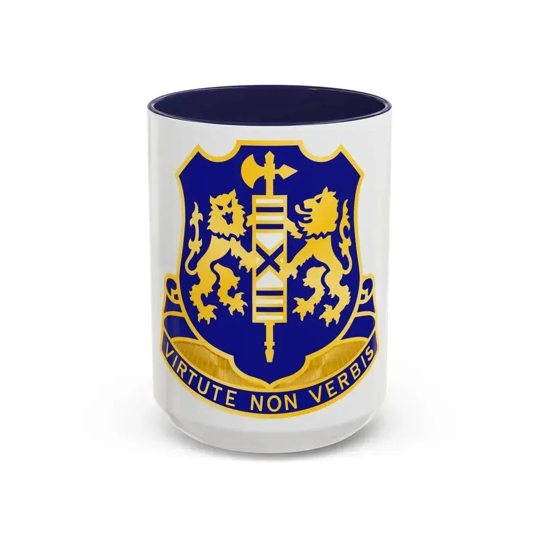 108th Infantry Regiment (U.S. Army) Accent Coffee Mug 15oz Navy - Go Mug Yourself