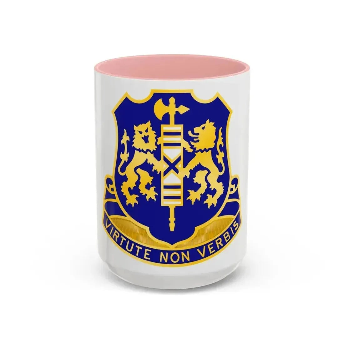 108th Infantry Regiment (U.S. Army) Accent Coffee Mug 15oz Pink - Go Mug Yourself