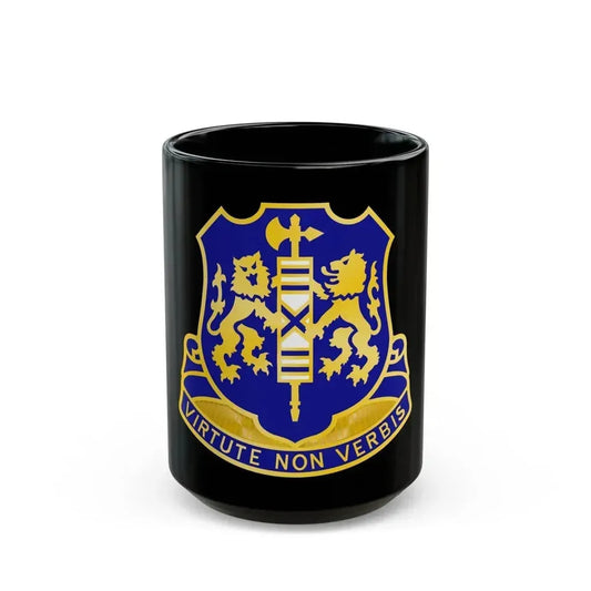 108th Infantry Regiment (U.S. Army) Black Coffee Mug 15oz - Go Mug Yourself