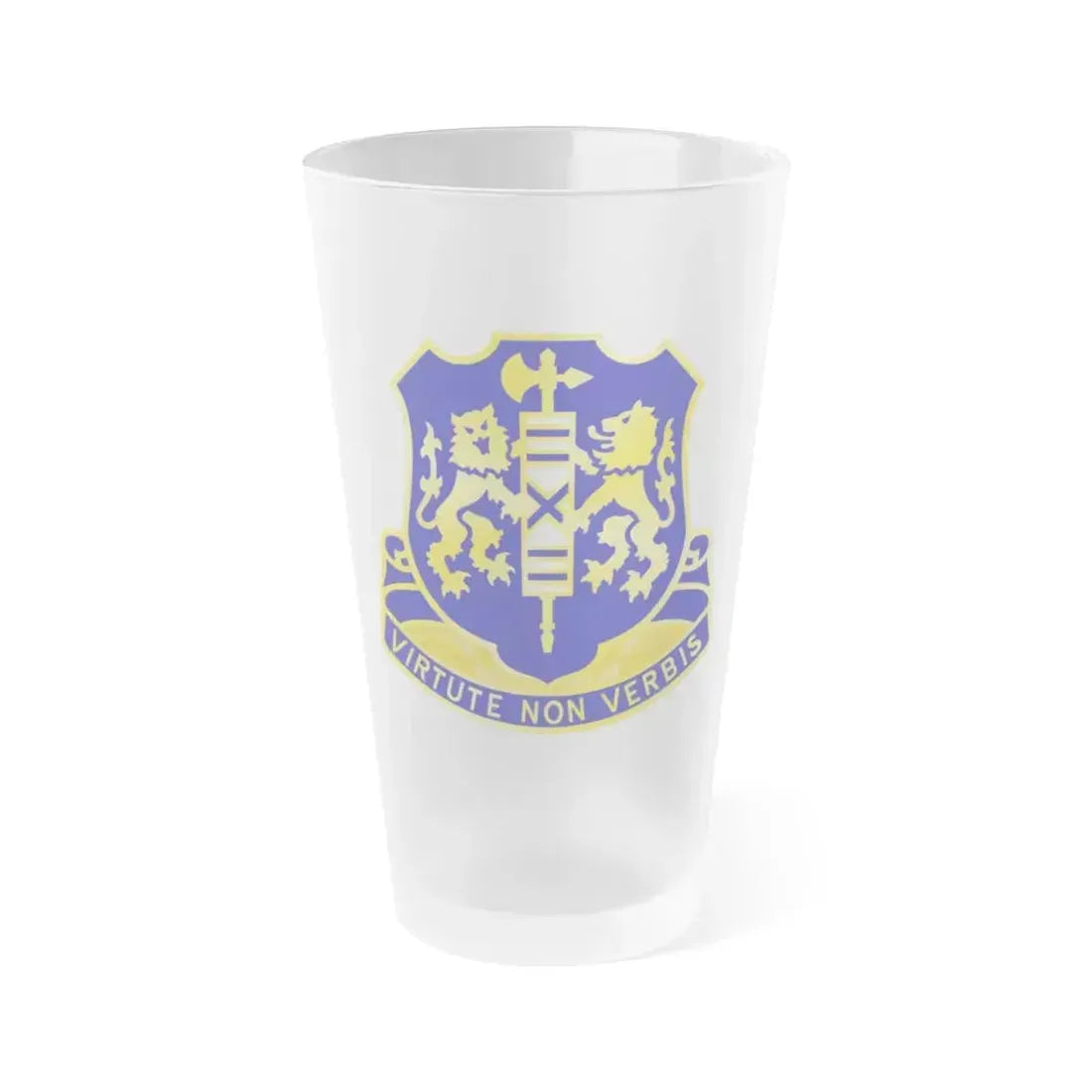 108th Infantry Regiment (U.S. Army) Frosted Pint Glass 16oz Default Title - Go Mug Yourself