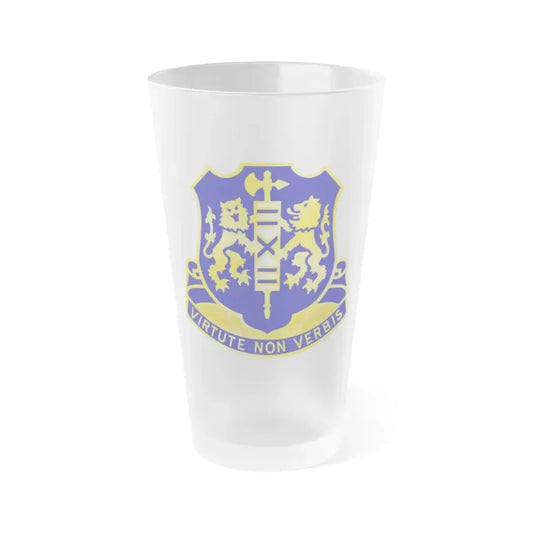 108th Infantry Regiment (U.S. Army) Frosted Pint Glass 16oz Default Title - Go Mug Yourself